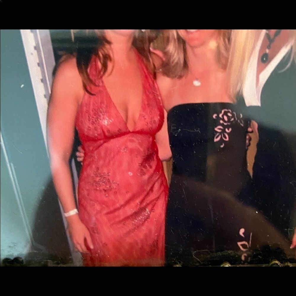 BCBGMaxAzaria NWOT Halter Evening Dress Sz 8